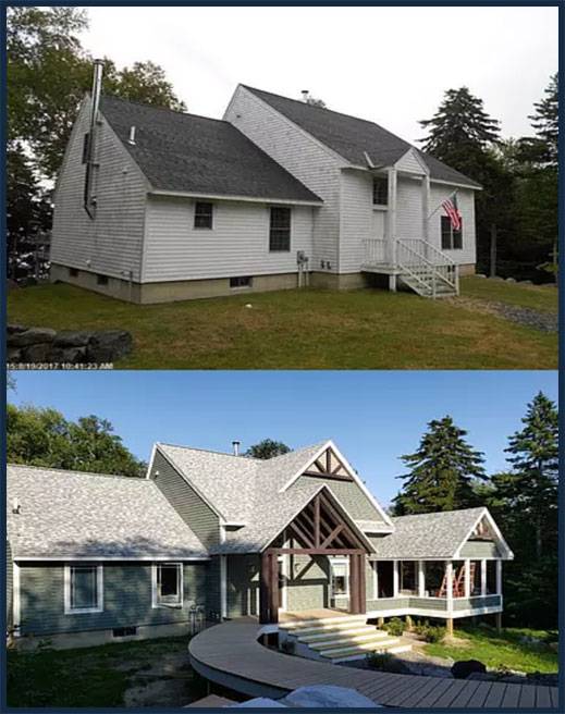 Home addition in Harrington, ME