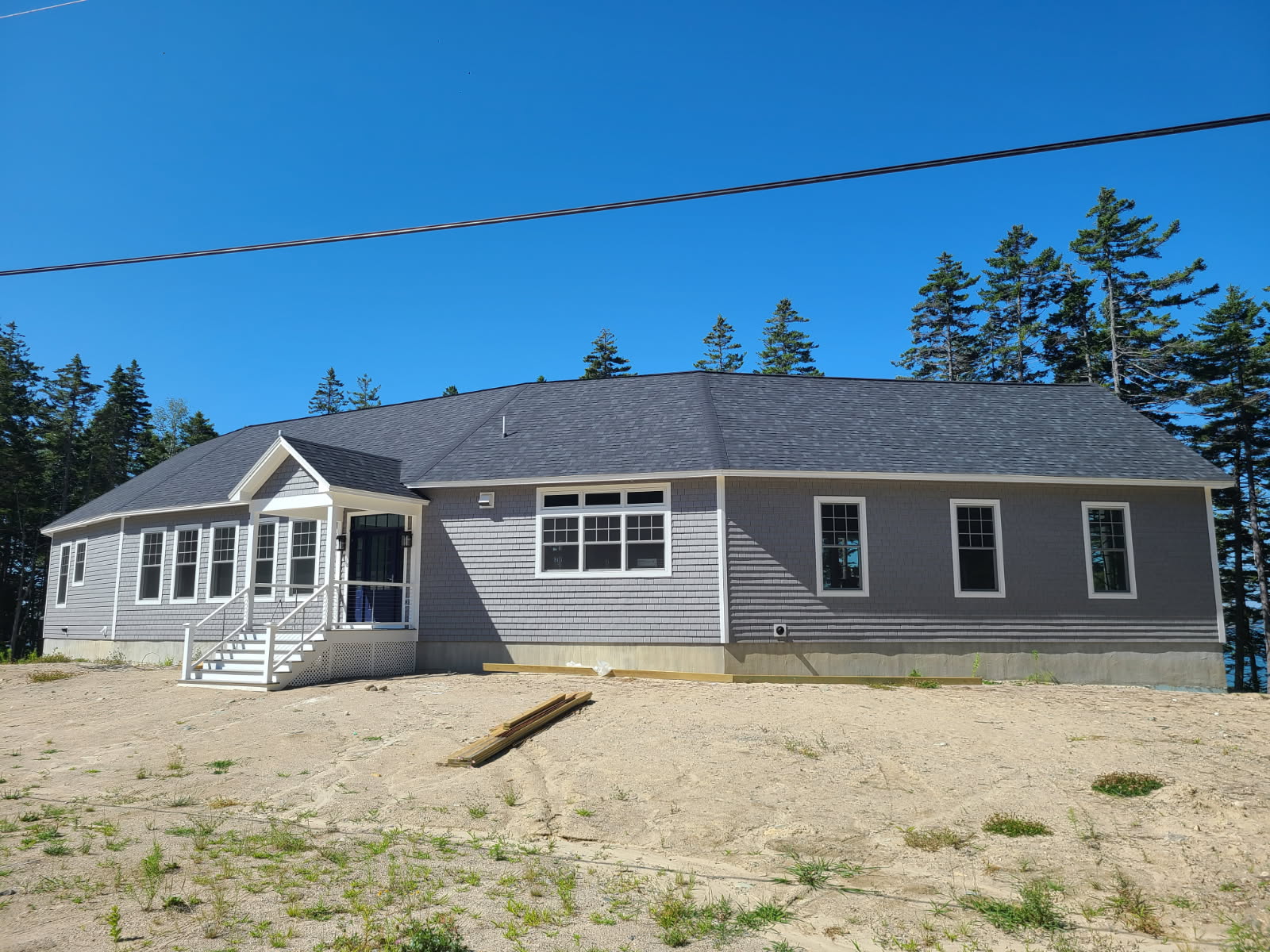Exterior of a new home built by L.E. Nichols & Son LLC — Harrington, ME