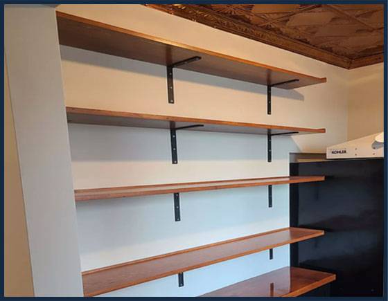 Detail of custom woodworking craftsmanship by L.E. Nichols & Son LLC
